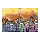 Sam Majeed (Samuel Renaissance) - Urban Landscape Diptych