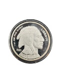 2005 Buffalo Round 1 Troy oz .999 Silver Coin