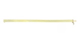 14K Italian Gold Soft Textured Bangle Bracelet