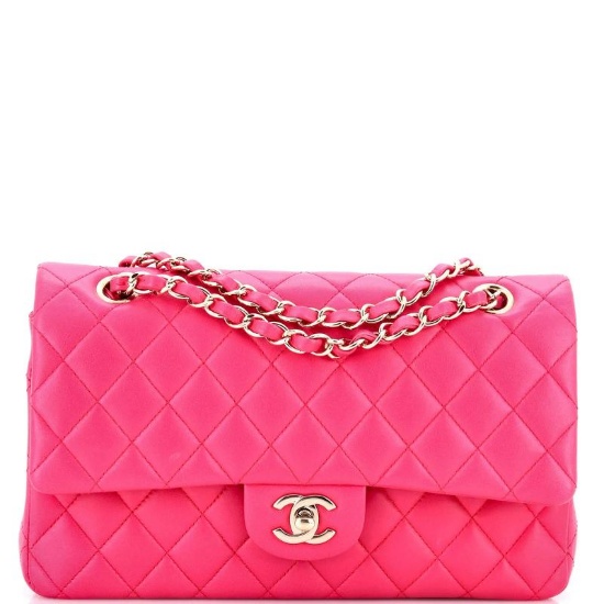 Chanel Classic Double Flap Bag Quilted Lambskin Medium