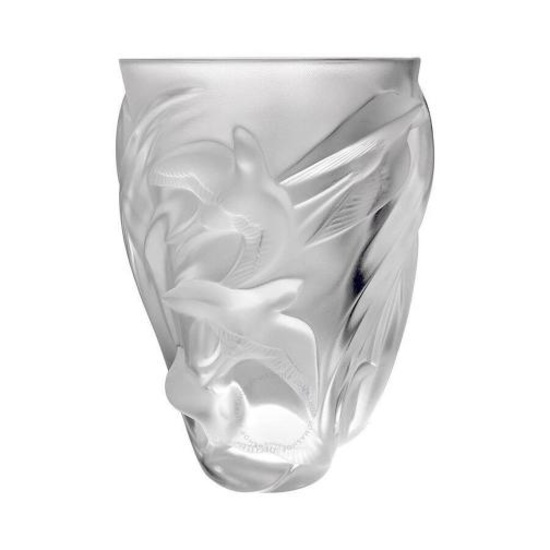 LALIQUE MARTINETS VASE CRYSTAL965 x L 78 x W 638