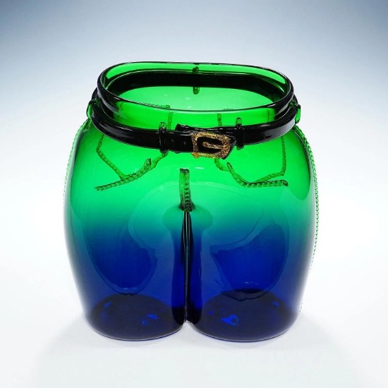 Murano Art Glass Sculpture Jeans by Simone Cenedese 1990s
