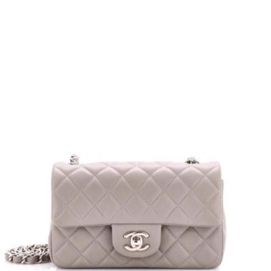 Chanel Classic Single Flap Bag Quilted Lambskin Mini