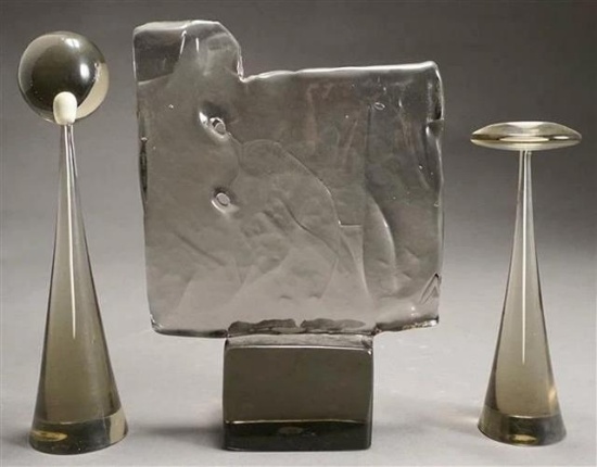 Lot Of 3~ Salviati Murano Art Glass Sculptures~(All Signed)