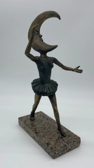 Sergio Bustamante Signed Bronze Art Sculpture~ Edition Of /100~(16"H x 7"W x 9"L)