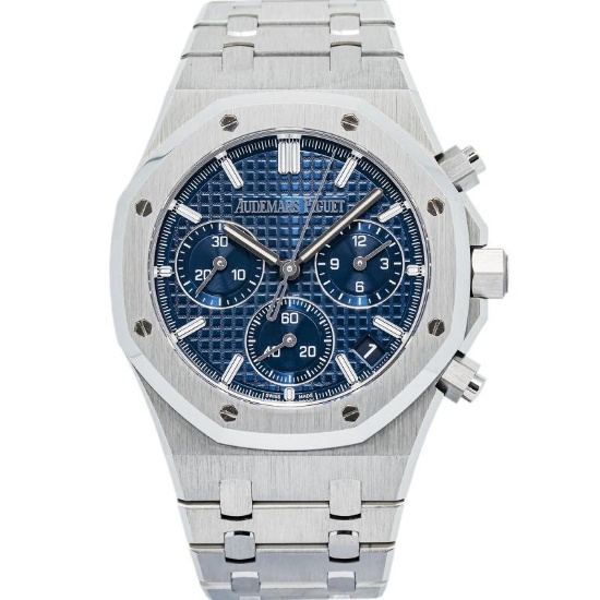 Audemars Piguet Royal Oak 2624OST Complete50th Anniversary Blue Men's Watch 41mm