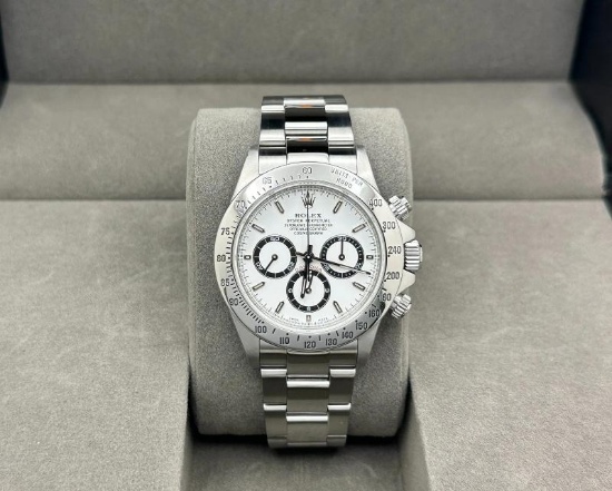 Rolex Daytona Cosmograph Zenith 16520 40mm White Dial Stainless Steel