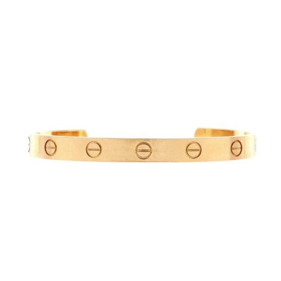 Cartier Love Cuff Bracelet 18K Yellow Gold