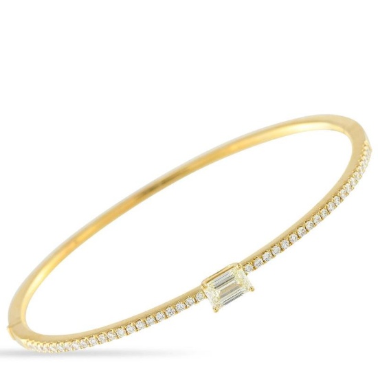 18K Yellow Gold 1.30ct Diamond Bracelet