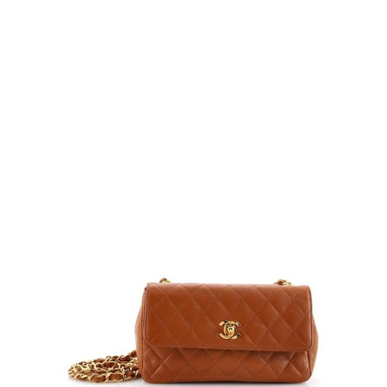 Chanel Classic Single Flap Bag Quilted Lambskin Mini