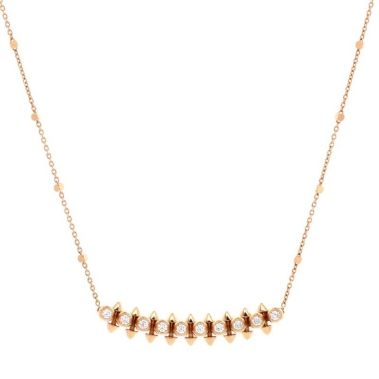 Cartier Clash de Cartier Pendant Necklace 18K Rose Gold with Diamonds