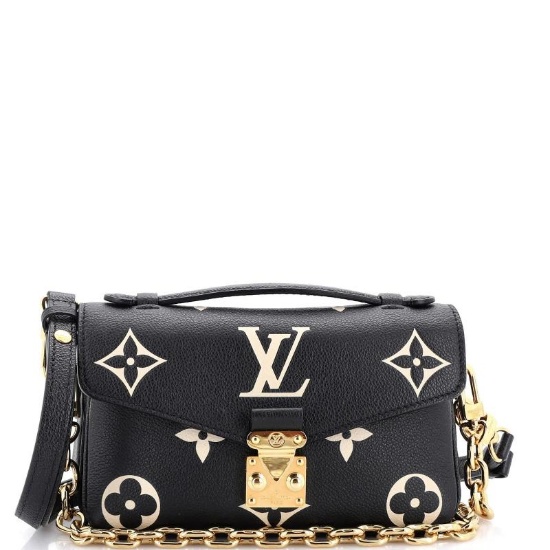Louis Vuitton Pochette Metis Bicolor Monogram Empreinte Giant East West