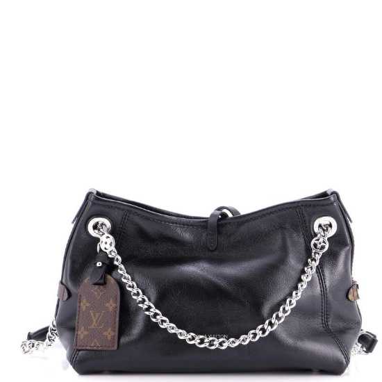 Louis Vuitton CarryAll Cargo Hobo Leather with Monogram Canvas PM