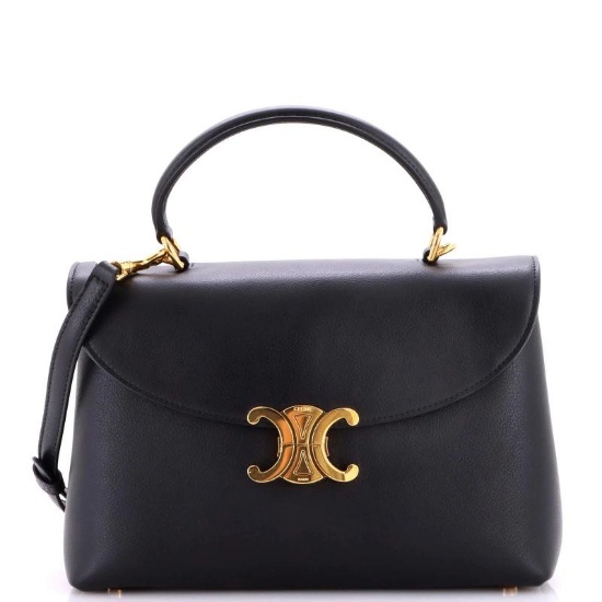 Celine Nino Top Handle Bag Leather Medium