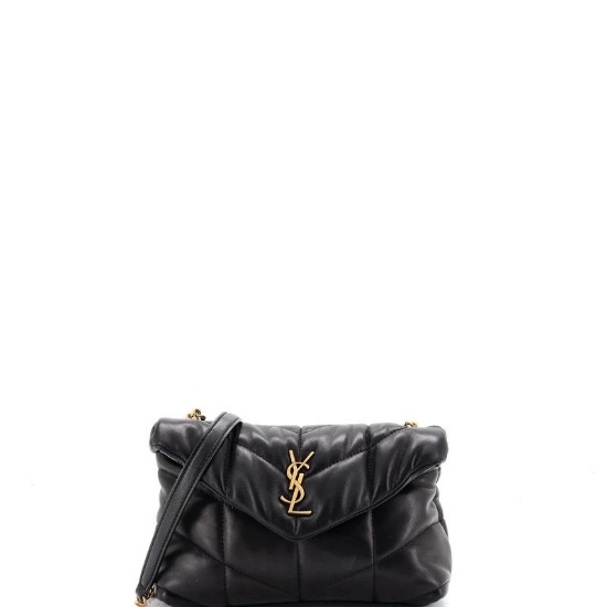 Saint Laurent Loulou Puffer Shoulder Bag Quilted Leather Mini