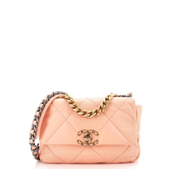 Chanel 19 Flap Bag Quilted Leather Medium