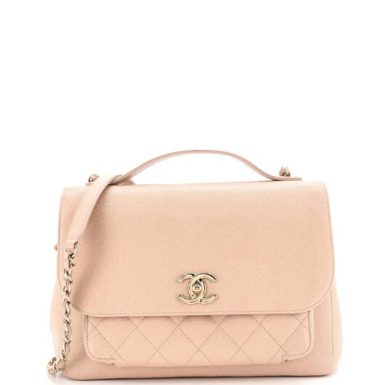 Chanel Business Affinity Flap Bag Quilted Caviar Large