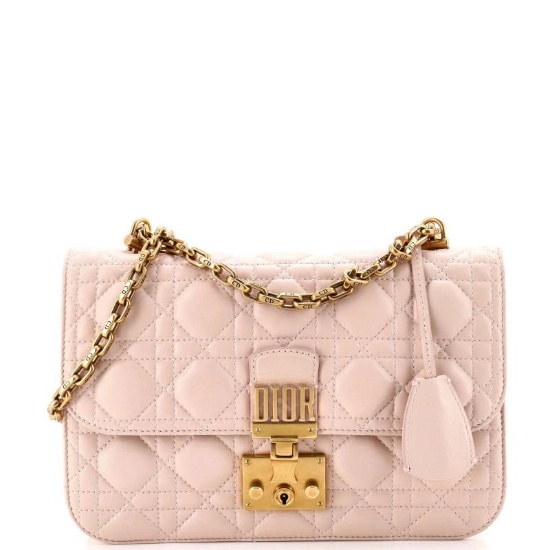 Christian Dior Dioraddict Flap Bag Cannage Quilt Lambskin Medium