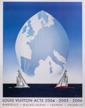 Original Poster, Razzia, Louis Vuitton ACTS, Spinaker, Boat, Sailing Ship, 2006