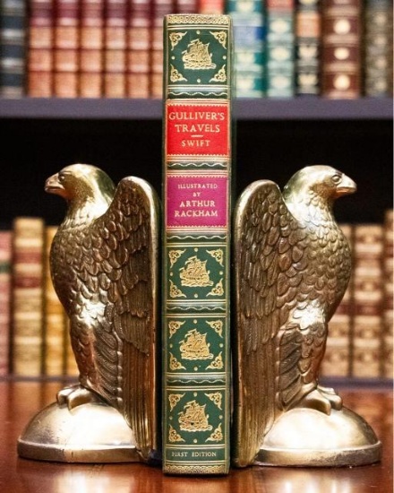 1909 Jonathan Swift Gulliver's Travels 1st Edition Fine Leather Bound by Frost