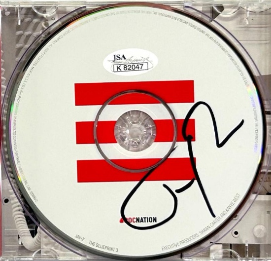 JAY Z Signed Autograph CD "The Blueprint 3" JSA COA
