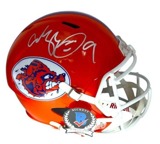 Adam Sandler Signed Autograph The Waterboy Mud Dogs Full Size Helmet Beckett BAS