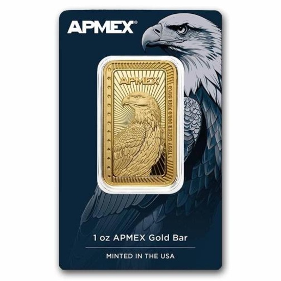 1 oz Gold Bar - APMEX Eagle (In Assay)