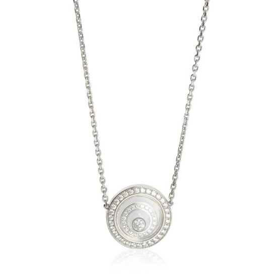 Chopard White Gold Diamond Happy Spirit Pendant