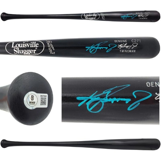Ken Griffey Jr. Black Louisville Slugger Player Signed Swingman Bat Beckett