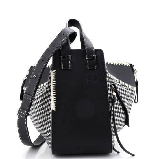 Loewe Hammock Bag Leather and Tweed Small