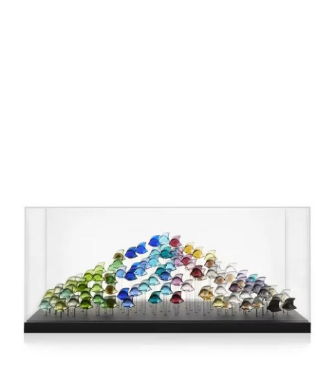 Lalique Aquarium with 100 Fishes Assorted Included Ref. 10720600