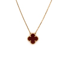 Van Cleef & Arpels Vintage Alhambra Pendant Necklace 18K Yellow Gold