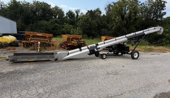 35' Convey-All 1635TLSS 16" Stainless Steel Belt Conveyor