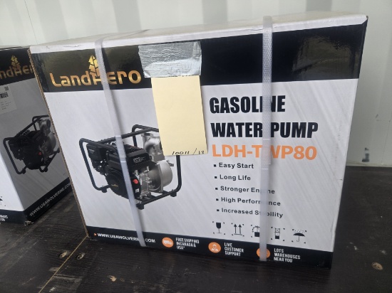 Unused 2026/2025 3 INCH GAS-POWERED WATER PUMP - LANDHERO - Model: LDH-TWP