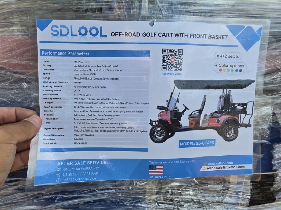 2026 SdlOOL Off-Road Golf Cart SL-GC42S Unused