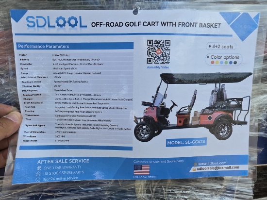 2026 SdlOOL Off-Road Golf Cart SL-GC42S Unused