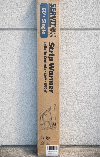 ServIt 60"High Wattage Strip Warmer with Adjustable Infinite Controls -120V, 1725W