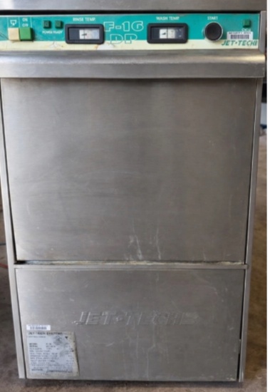 Jet-Tech F-16 DP Commercial Undercounter Dishwasher – Stainless Steel