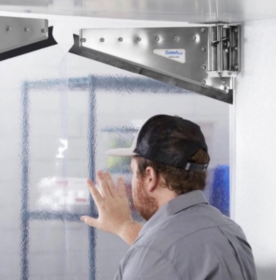 New Curtron PP-C-080-6078 60" x 78" Polar-Pro Swinging Door - Polar Grade