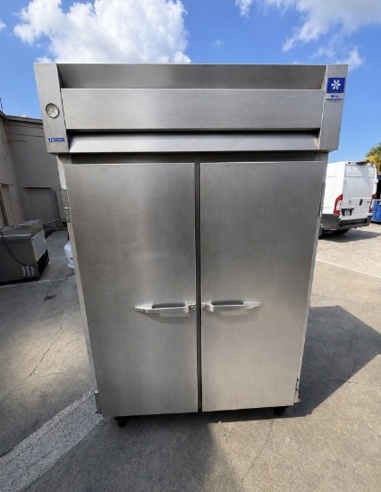 Gently used McCall Stainless 2-Door Reach-In Freezer – Heavy-Duty Restaurant Freezer