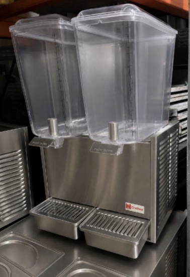 Crathco Double Bowl Cold Beverage Dispenser – Clean & Ready for Use