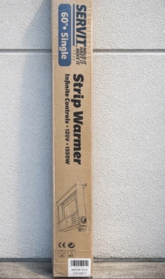 ServIt 60”High Wattage Strip Warmer with Adjustable Infinite Controls -120V, 1725W