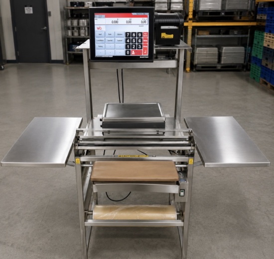 Bizerba Commercial Scale, Printer & Labeling Station – Stainless Steel