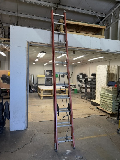 24’ Louisville fiberglass extension ladder