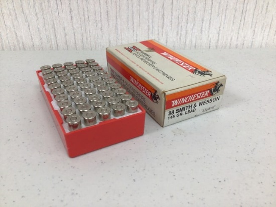 Winchester 38 Smith and Wesson, 50 rounds