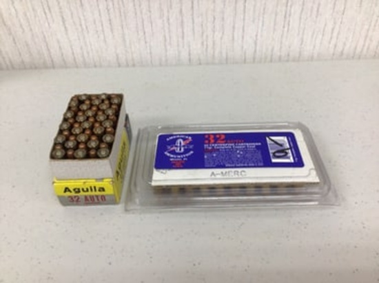 Aguila and American 32 auto, 100 rounds