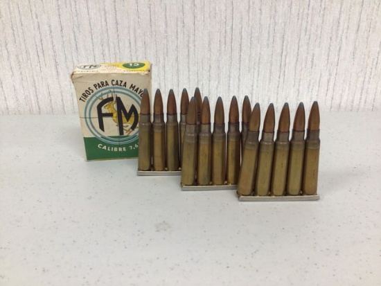 Vintage, Tiros Para Caza Mayor 7.65x53mm, 15 rounds