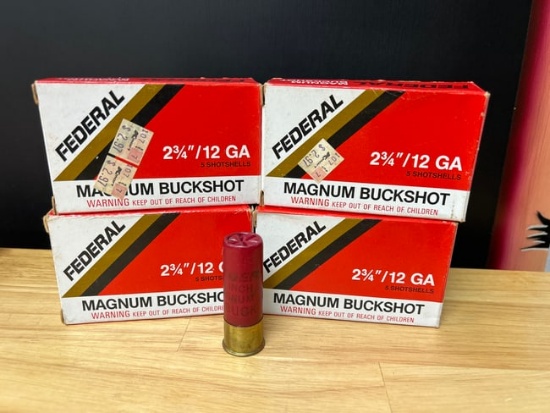Federal 12 gauge Magnum Buckshot Matching lot numbers