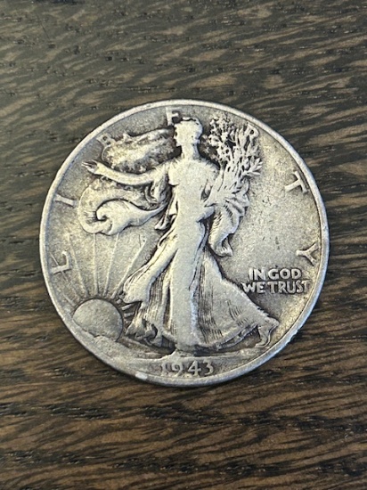 1943 Walking Liberty Silver Half Dollar