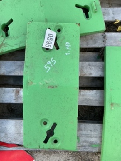 595 JD tractor weights